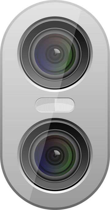 Smartphone Dual Cameras Illustration 